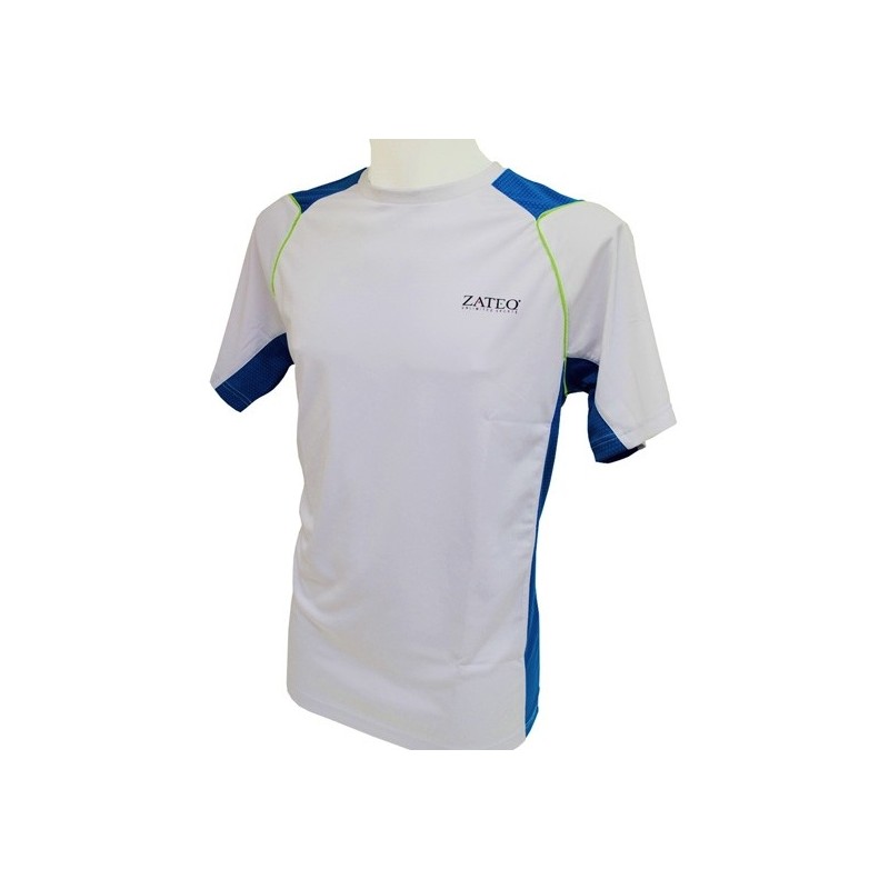 Zateq Xtreme-Dri Crew T-Shirt whi/blu Zateq Xtreme-Dri Crew T-Shirt whi/blu